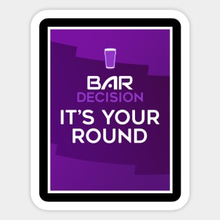 VAR Parody Its Your Round Sticker